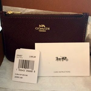 COACH Colorblock Zip Card Case 💖